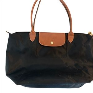 Longchamp Nylon Tote Bag, Black